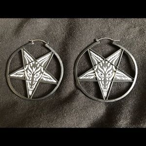 Black craft cult earrings